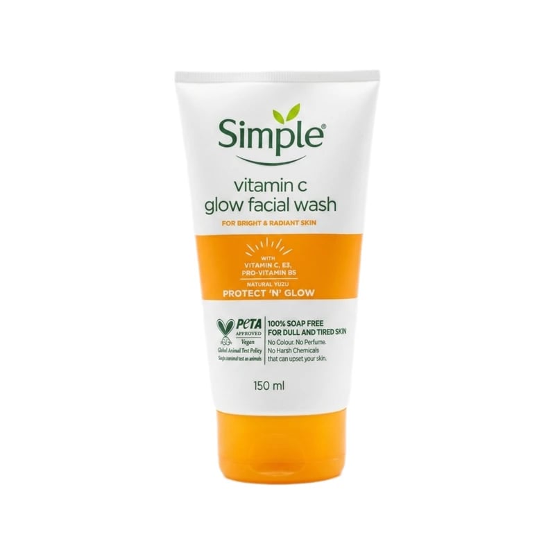 غسول للوجه سيمبل فيتامين C جلو - Simple Vitamin C Glow Facial Wash