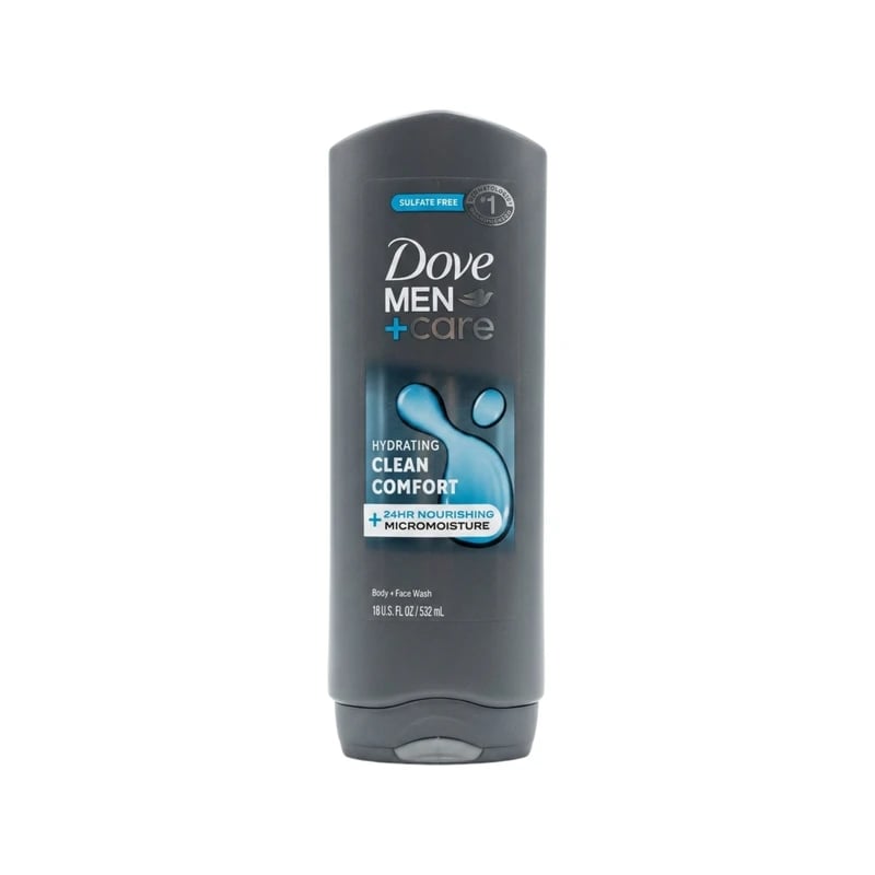 Dove Men Care Hydrating Clean Comfort Body & Face Wash - غسول جسم ووجه دوف مين كير كلين كومفورت المرطب