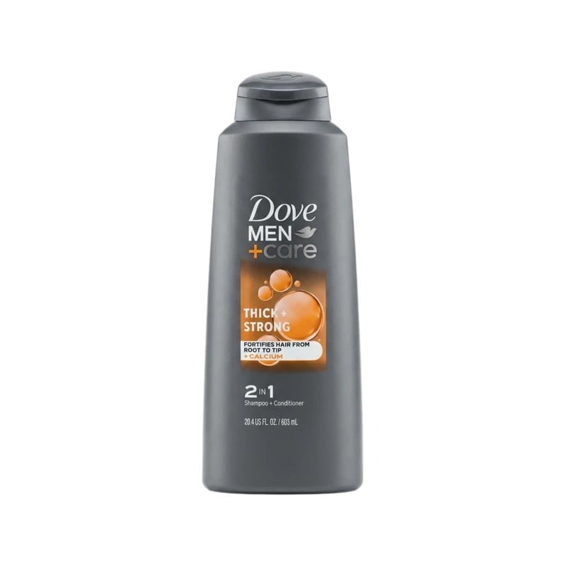 شامبو وبلسم ٢ في ١ دوف مين كير ثيك اند سترونج بالكالسيوم - Dove Men+Care Thick + Strong 2-in-1 Shampoo & Conditioner with Calcium