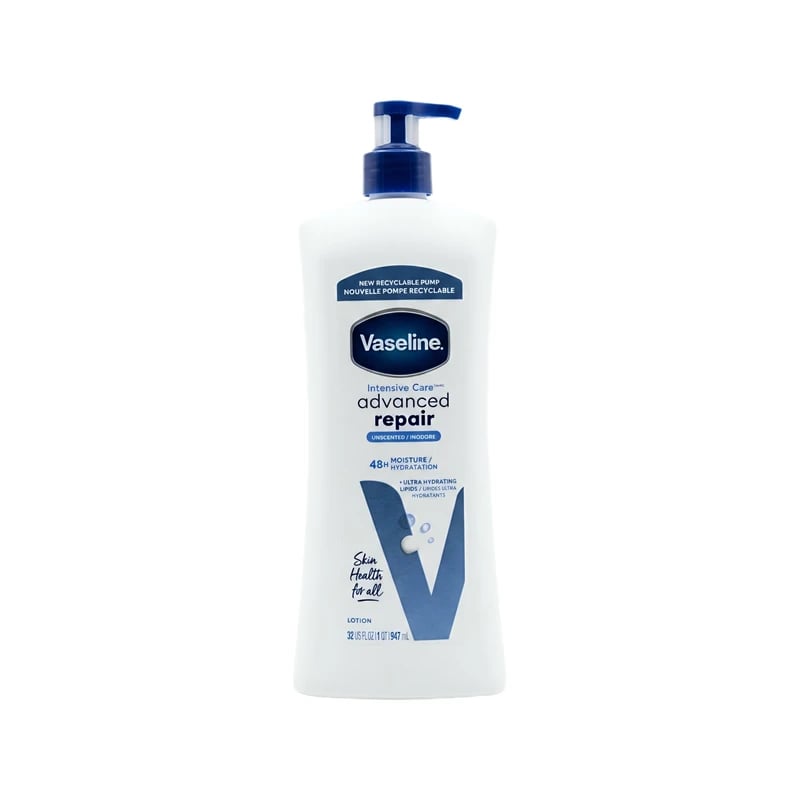لوشن فازلين إنتنسيف كير أدفانسد ريبير خالي من العطور - Vaseline Intensive Care Advanced Repair Unscented Body Lotion