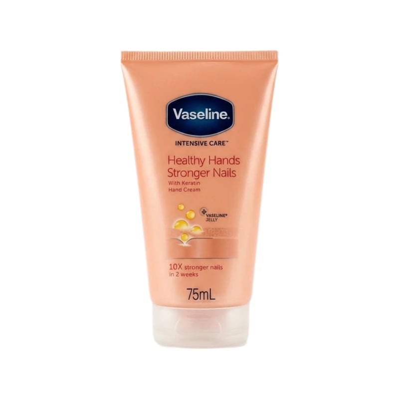 كريم اليدين فازلين إنتنسيف كير هيلثي هاندز أند سترونجر نيلز بالكيراتين - Vaseline Intensive Care Healthy Hands & Stronger Nails Hand Cream with Keratin