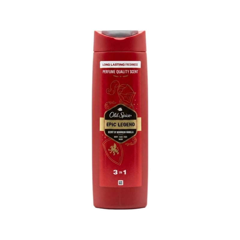 غسول جسم ووجه وشعر أولد سبايس إيبيك ليجيند 3 في 1 - Old Spice Epic Legend 3-in-1 Body, Face & Hair Wash