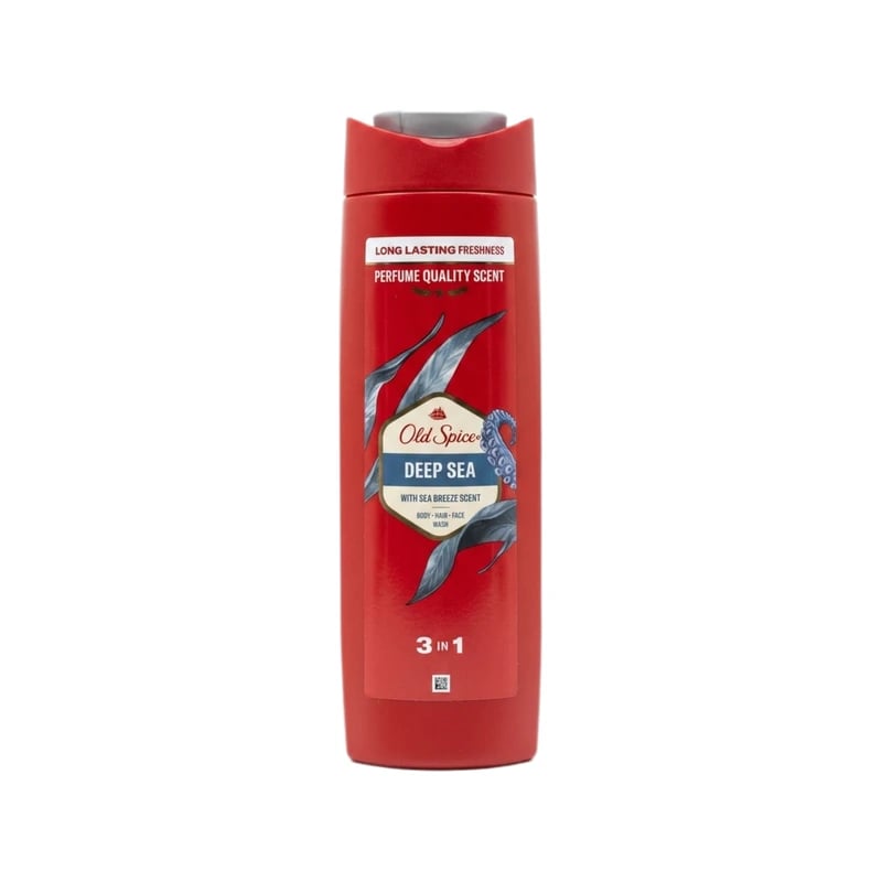 غسول جسم وشعر ووجه أولد سبايس ديب سي ٣ في ١ - Old Spice Deep Sea 3-in-1 Body, Hair & Face Wash