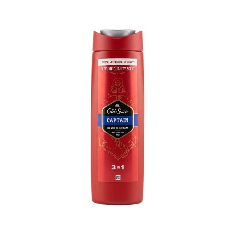 غسول جسم وشعر ووجه أولد سبايس كابتن 3 في 1 - Old Spice Captain 3 in 1 Body, Hair & Face Wash