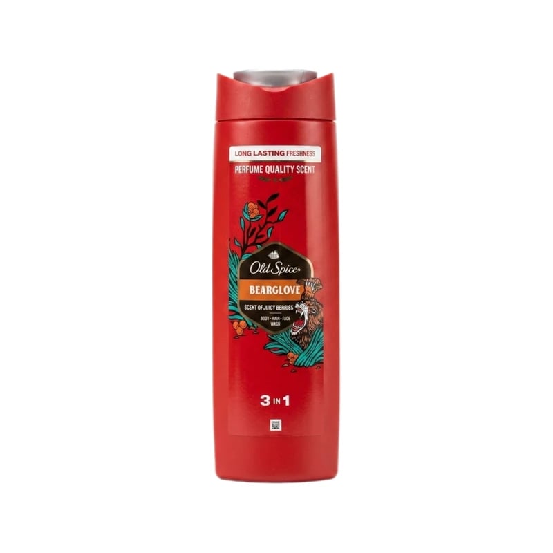 غسول جسم ووجه وشعر أولد سبايس بيرغلوف 3 في 1 - Old Spice Bearglove 3-in-1 Body, Hair & Face Wash