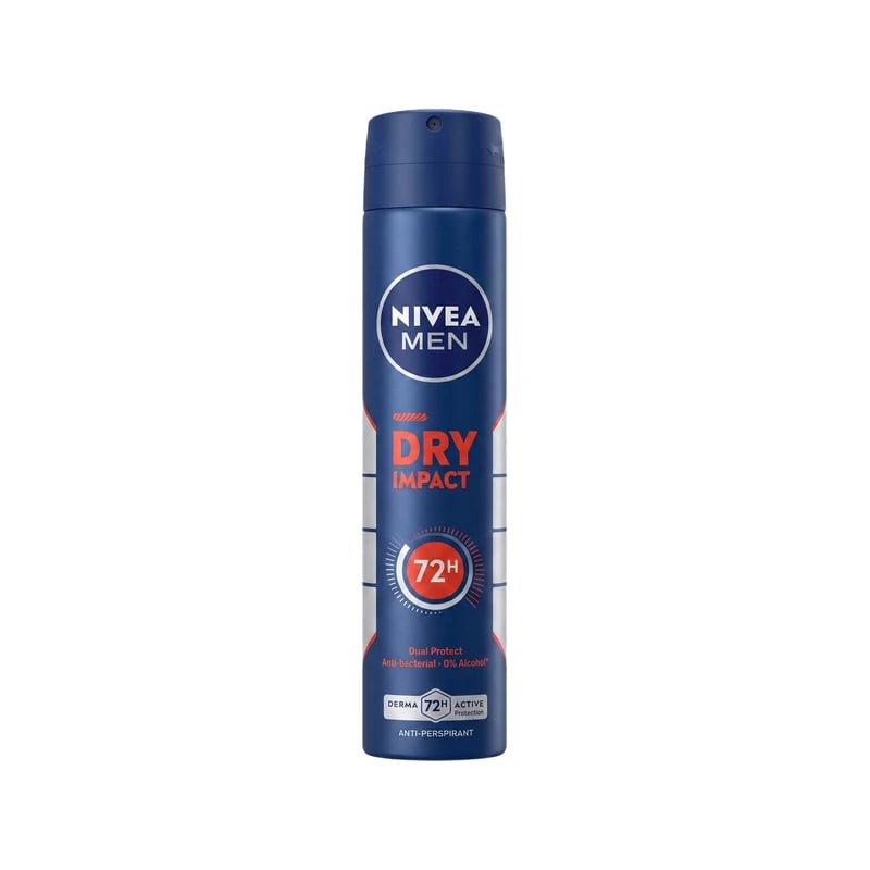 مضاد تعرق سبراي نيفيا مين دراي إمباكت - Nivea Men Dry Impact Antiperspirant Deodorant Spray