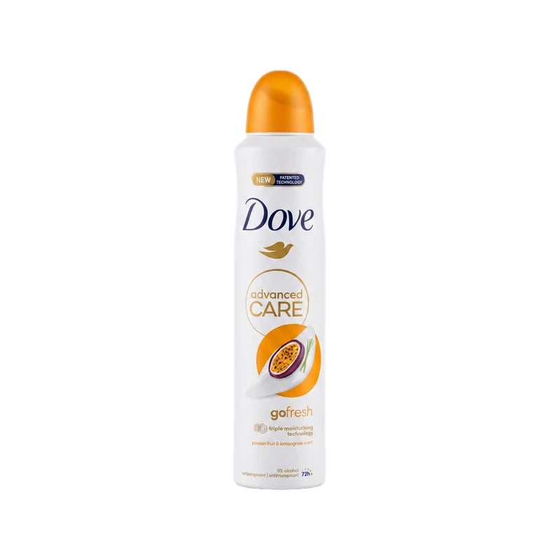 مضاد تعرق سبراي دوف أدفانسد كير جو فريش فاكهة الباشن وعشبة الليمون - Dove Advanced Care Go Fresh Passion Fruit & Lemongrass Antiperspirant Deodorant Spray