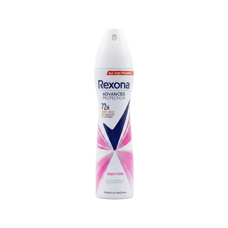 مضاد تعرق سبراي ريكسونا ادفانسد بروتكشن بايوريثم - Rexona Advanced Protection Biorythm Antiperspirant Deodorant Spray