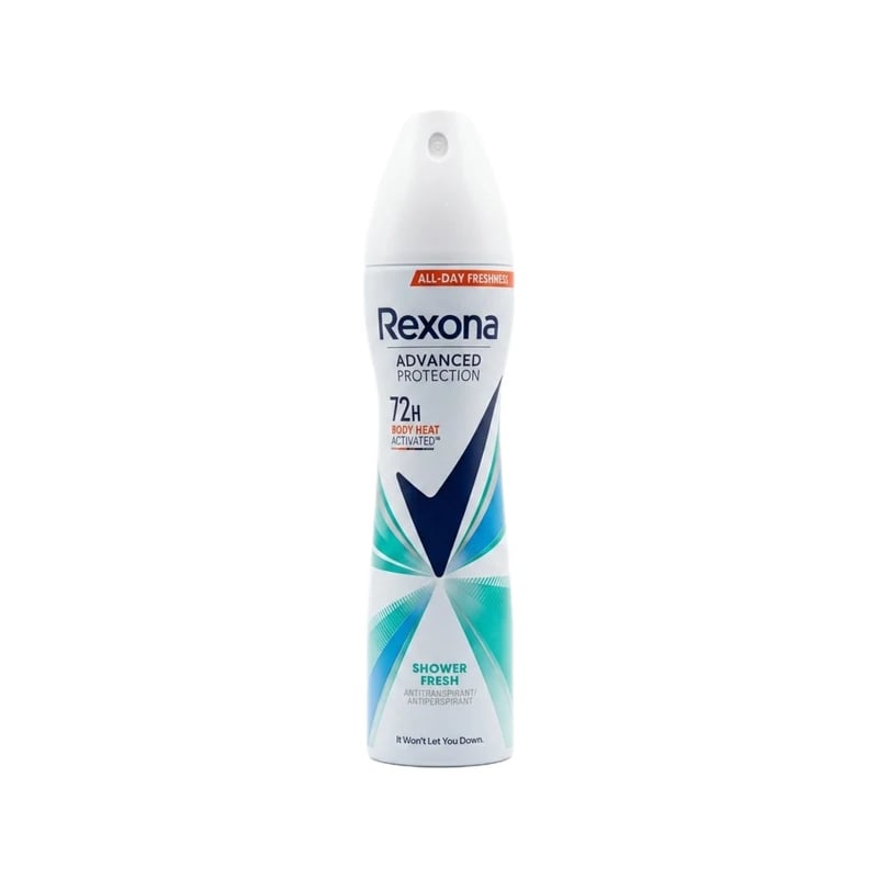 مضاد تعرق سبراي ريكسونا ادفانسد بروتكشن شاور فريش - Rexona Advanced Protection Shower Fresh Antiperspirant Deodorant Spray