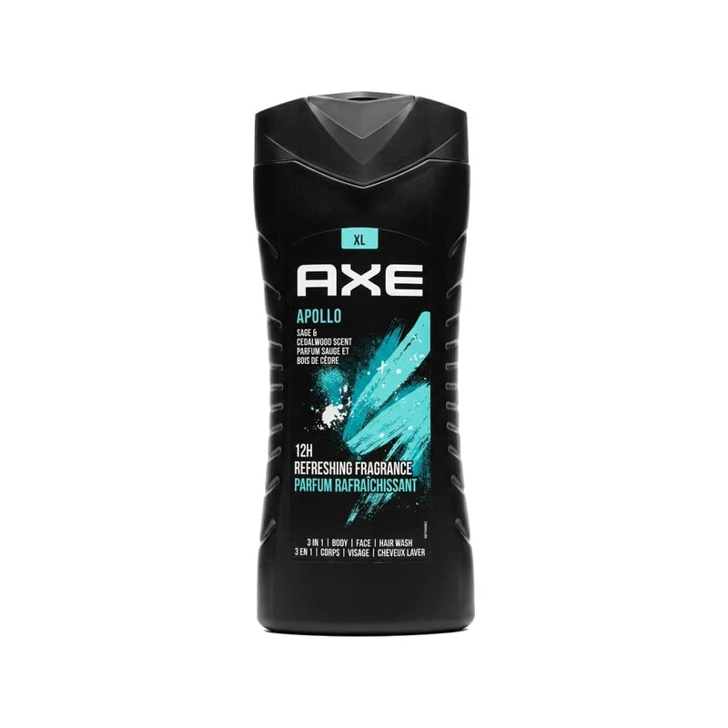 غسول جسم ووجه وشعر أكس أبولو ٣ في ١ - Axe Apollo 3-in-1 Body, Face & Hair Wash