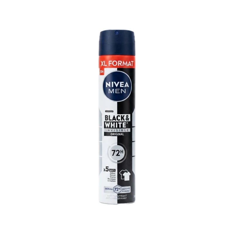 معطر ومضاد تعرق نيفيا مين بلاك آند وايت إنفيزيبل أوريجينال - Nivea Men Black & White Invisible Original Antiperspirant Spray