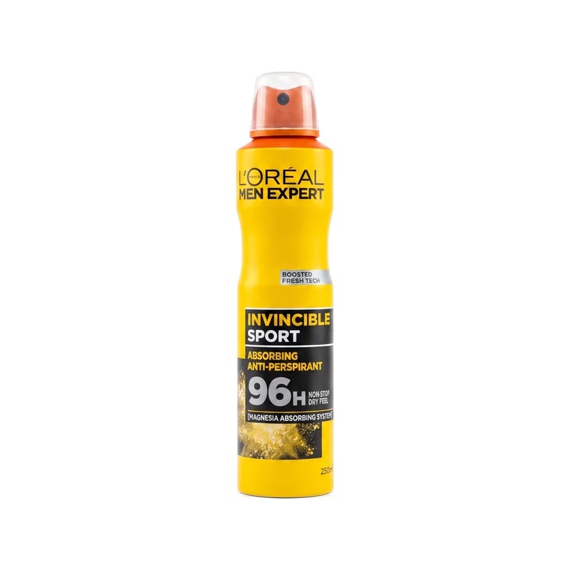 مضاد تعرق سبراي لوريال باريس مين إكسبرت إنفينسيبل سبورت - Loreal Paris Men Expert Invincible Sport Antiperspirant Spray