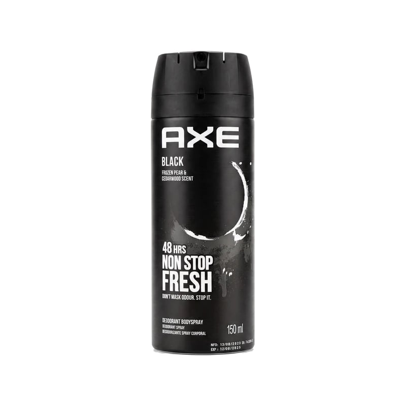 معطر جسم أكس بلاك بالكمثرى المجمدة وخشب الأرز - Axe Black Frozen Pear & Cedarwood Deodorant Body Spray
