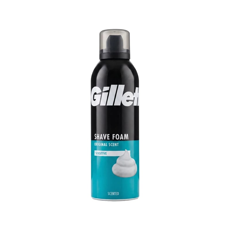 رغوة حلاقة جيليت بالرائحة الأصلية للبشرة الحساسة - Gillette Shave Foam Sensitive Original Scent