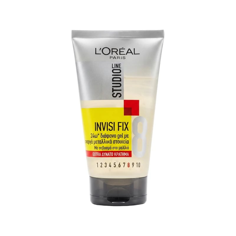 جل تثبيت لوريال باريس ستوديو لاين إنفيزي فيكس قوي جداً رقم 8 - Loreal Paris Studio Line Invisi Fix Extra Strong Hold Gel No.8