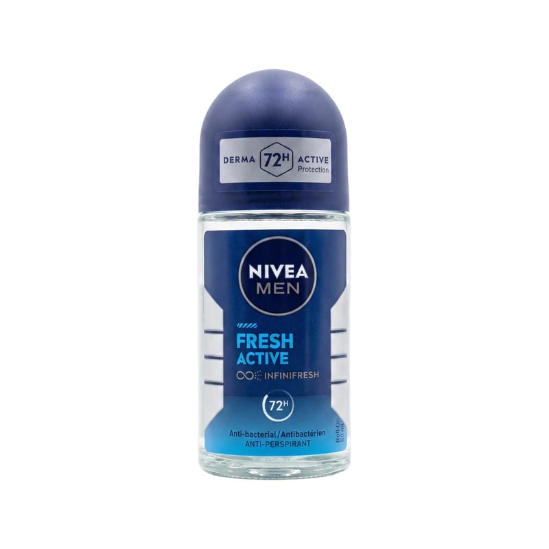 مضاد تعرق رول نيفيا مين فريش أكتيف - Nivea Men Fresh Active Anti-Perspirant Roll-On Deodorant