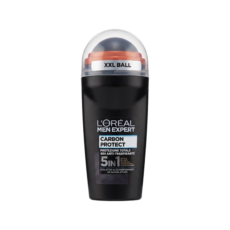 مضاد تعرق رول لوريال باريس مين إكسبرت كاربون بروتكت 5 في 1 - Loreal Paris Men Expert Carbon Protect 5-in-1 Roll-On Antiperspirant Deodorant