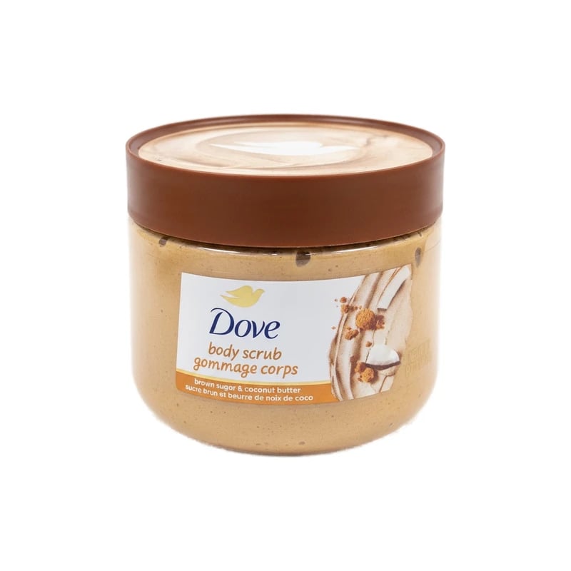 مقشر جسم دوف بالسكر البني وزبدة جوز الهند - Dove Brown Sugar & Coconut Butter Body Scrub