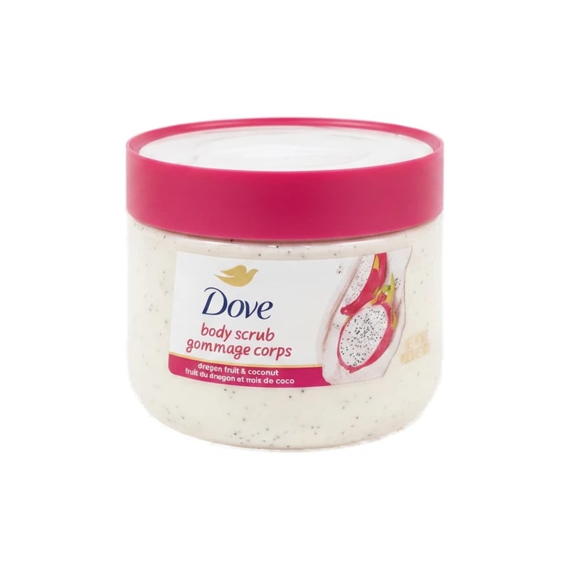 مقشر جسم دوف بفاكهة التنين وجوز الهند - Dove Dragon Fruit & Coconut Body Scrub