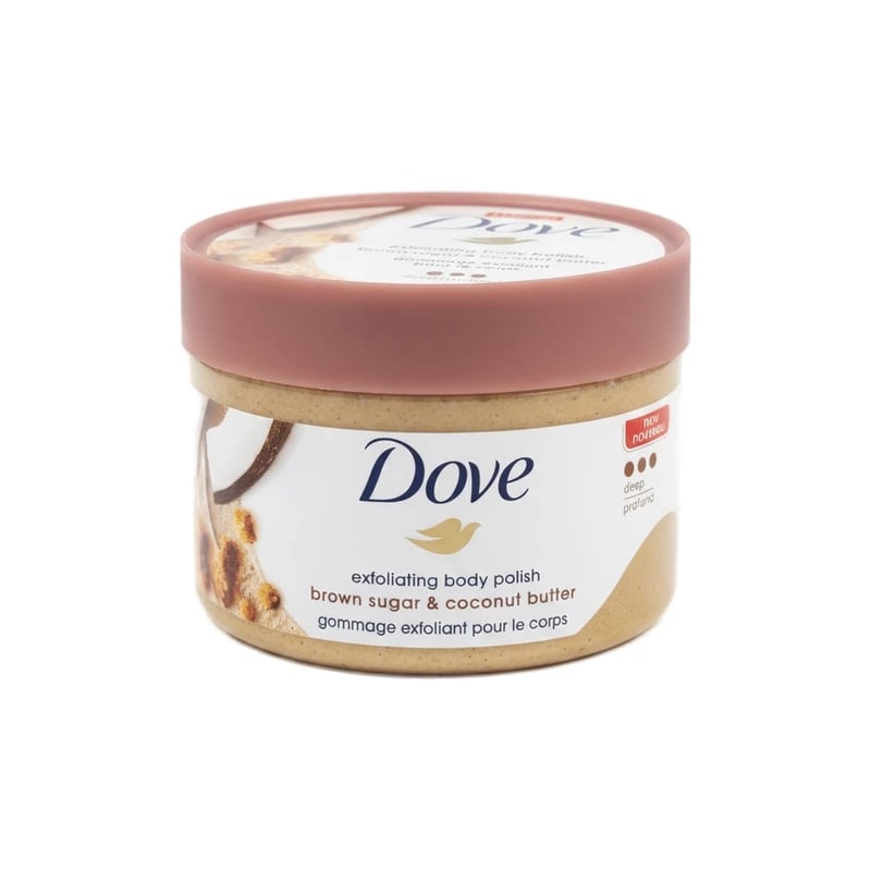 مقشر جسم دوف بالسكر البني وزبدة جوز الهند - Dove Brown Sugar & Coconut Butter Exfoliating Body Scrub