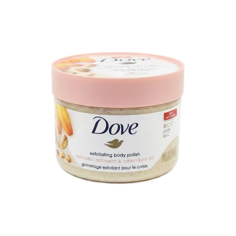 Dove Exfoliating Body Scrub Colloidal Oatmeal & Calendula Oil - مقشر جسم دوف بالشوفان الغروي وزيت الكالندولا