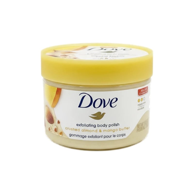 مقشر جسم دوف باللوز المطحون وزبدة المانجو - Dove Crushed Almond & Mango Butter Body Scrub