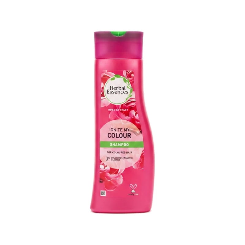 شامبو هيربال إيسنس إغنايت ماي كولور بمستخلص الورد للشعر المصبوغ - Herbal Essences Ignite My Colour Rose Extract Shampoo for Coloured Hair
