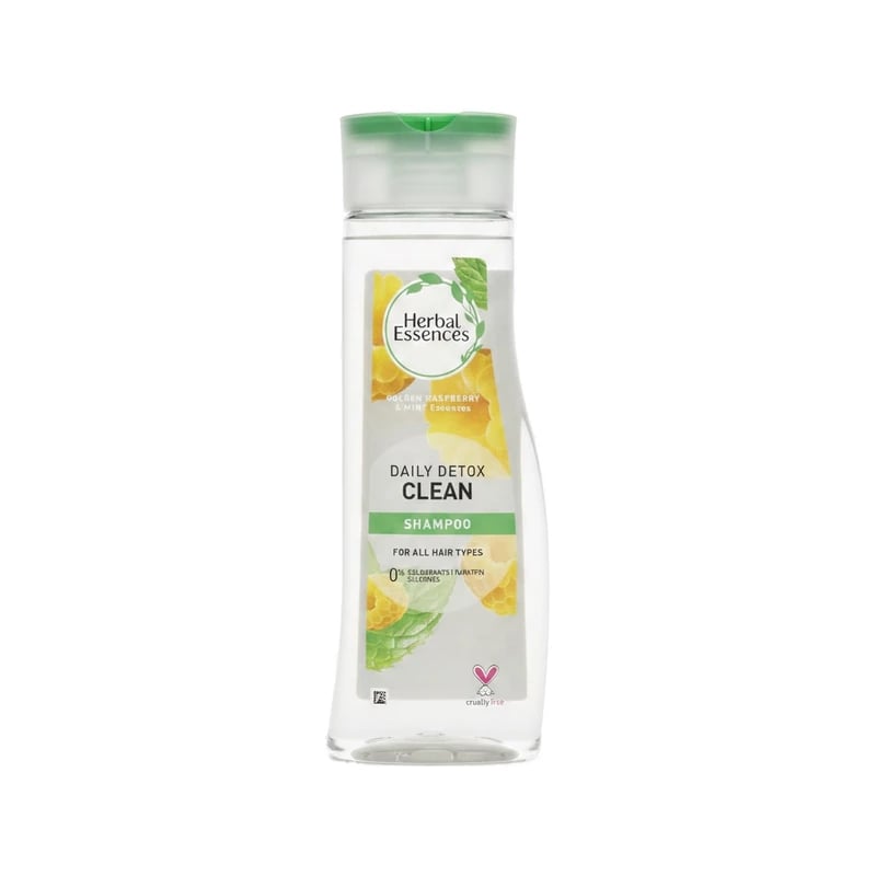 شامبو هيربل إيسنسز ديلي ديتوكس كلين بالتوت الذهبي والنعناع - Herbal Essences Daily Detox Clean Golden Raspberry & Mint Shampoo