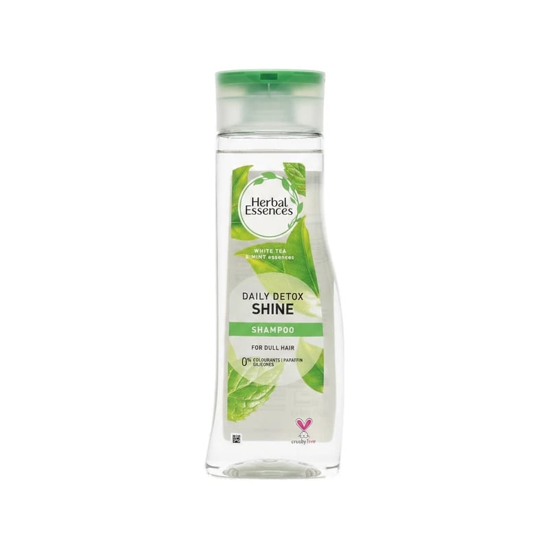 شامبو هيربل إيسنس ديلي ديتوكس شاين بالشاي الأبيض والنعناع للشعر الباهت - Herbal Essences Daily Detox Shine White Tea & Mint Shampoo