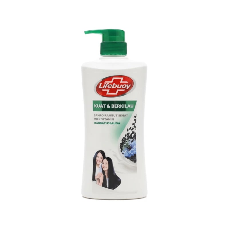 شامبو لايفبوي قوي ولامع بفيتامين الحليب وحبة البركة - Lifebuoy Strong & Shiny Milk Vitamin & Black Seed Shampoo