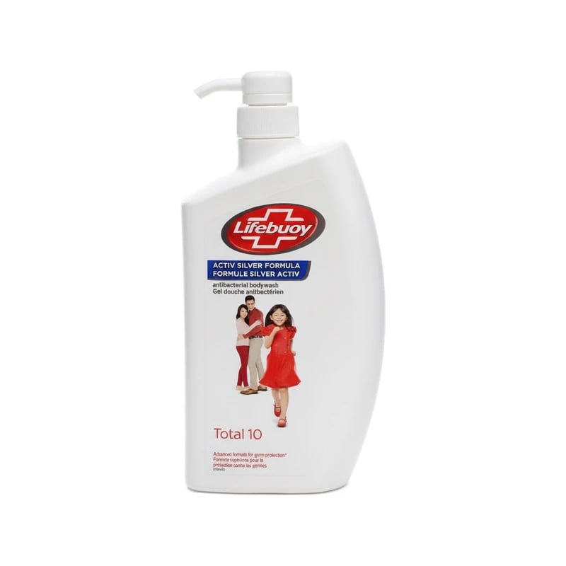 غسول جسم لايفبوي توتال 10 أكتيف سيلفر مضاد للبكتيريا - Lifebuoy Total 10 Activ Silver Antibacterial Body Wash
