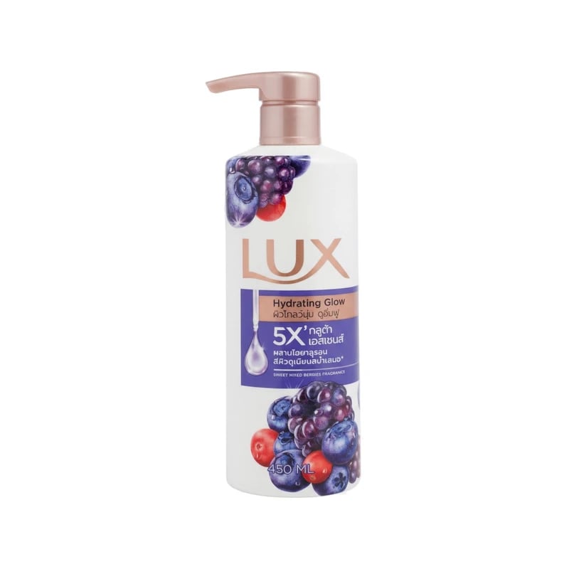 غسول جسم لوكس هايدريتنج جلو بالتوت المشكل الحلو - Lux Hydrating Glow Sweet Mixed Berries Body Wash