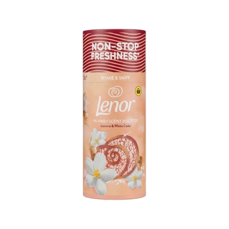 Lenor In-Wash Scent Booster Jasmine & White Cedar - معزز رائحة الغسيل لينور بالياسمين والأرز الأبيض