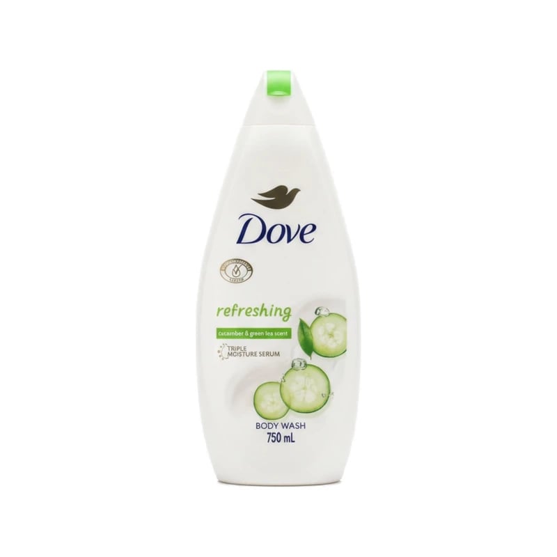 Dove Refresh Cucumber & Green Tea Body Wash - غسول جسم دوف ريفريش بالخيار والشاي الأخضر