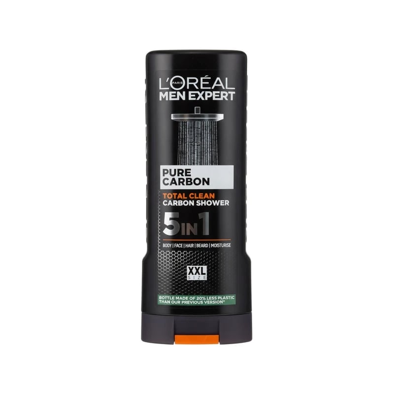 غسول جسم لوريال باريس مين إكسبرت بيور كاربون 5 في 1 - Loreal Paris Men Expert Pure Carbon 5-in-1 Body Wash