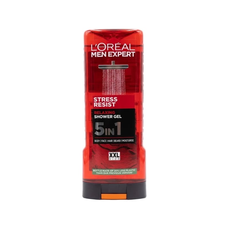 غسول جسم لوريال باريس مين إكسبرت ستريس ريزيست 5 في 1 - Loreal Paris Men Expert Stress Resist 5-in-1 Body Wash
