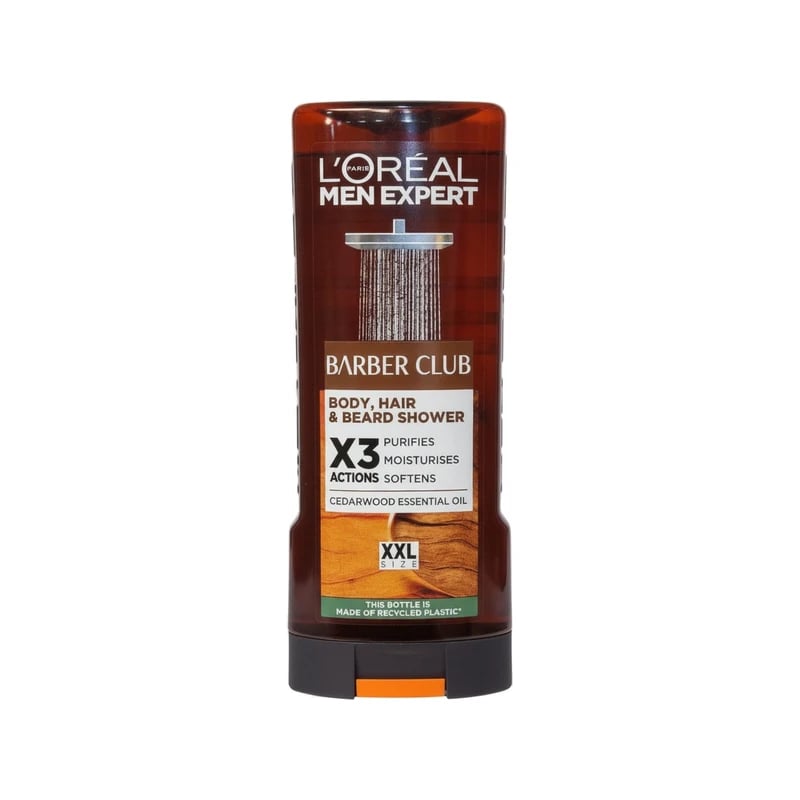 غسول الجسم والشعر واللحية لوريال باريس مين إكسبرت باربر كلوب - Loreal Paris Men Expert Barber Club Body, Hair & Beard Wash