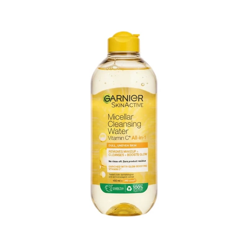 ماء ميسيلار غارنييه سكين أكتيف فيتامين سي الكل في واحد - Garnier SkinActive Micellar Cleansing Water Vitamin C All-in-1