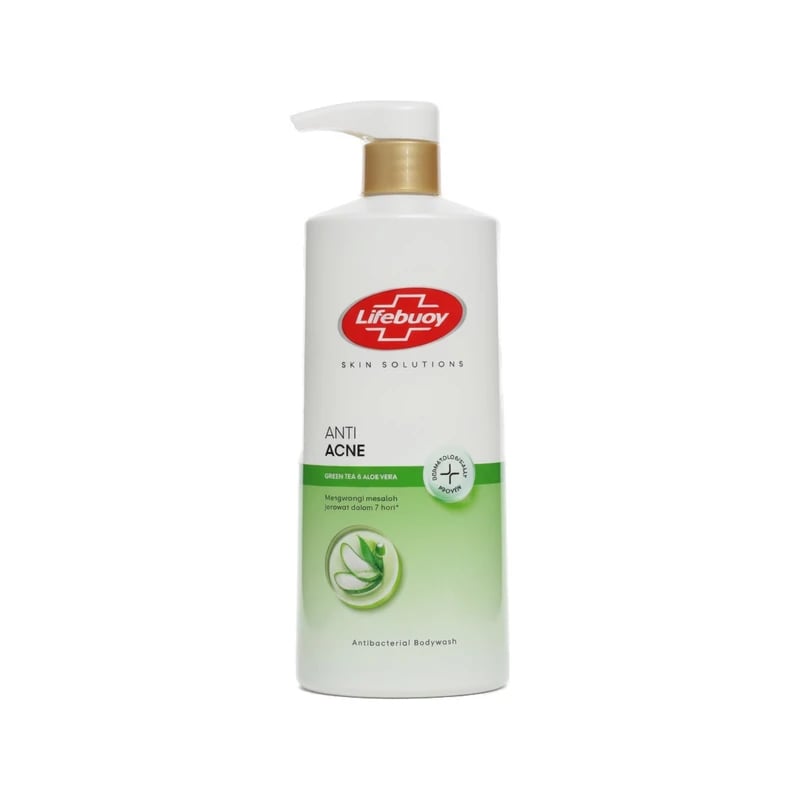 غسول جسم لايفبوي مضاد لحب الشباب بالشاي الأخضر والألوفيرا - Lifebuoy Anti Acne Green Tea & Aloe Vera Antibacterial Body Wash